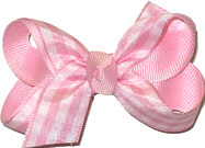 Light Pink and White Check Small